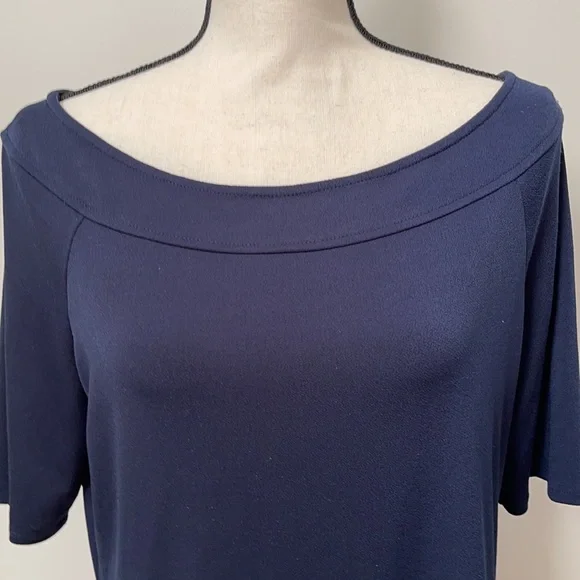 The Limited Navy Short Sleeve Blouse - Picture 2 of 15
